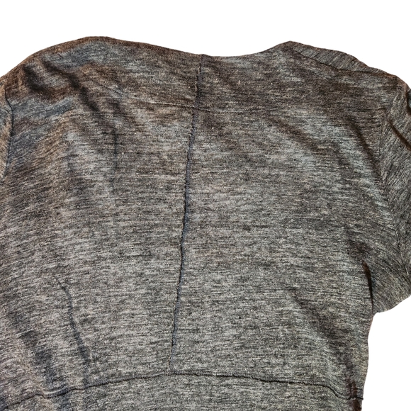 Artisan NY 100% Linen Grey Black White Thin Lightweight Open Cardigan Size L - Picture 10 of 16